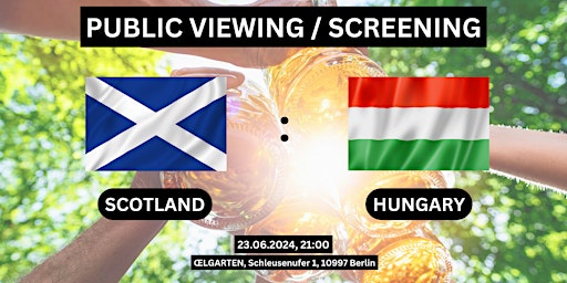 Primaire afbeelding van Public Viewing/Screening: Scotland vs. Hungary