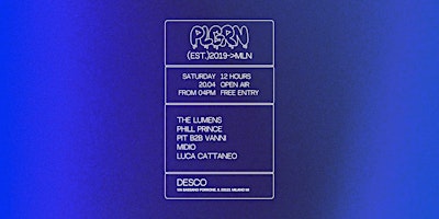 Imagen principal de PLGRN X  DW2024 OPEN AIR! - 12 HOURS OF MUSIC FROM 4PM