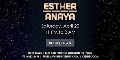 ESTHER ANAYA in Houston! primary image
