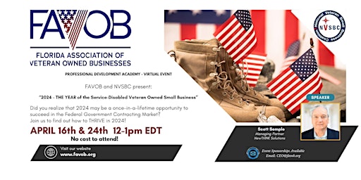 Hauptbild für 2024 – THE YEAR of the Service-Disabled Veteran Owned Small Business