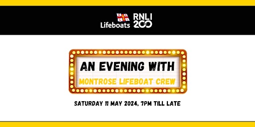 RNLI 200 - An Evening with Montrose Lifeboat Crew  primärbild