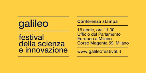 Imagem principal do evento Galileo 2024 | Conferenza stampa di presentazione