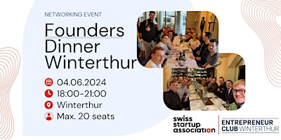 Imagem principal do evento Founders Dinner Winterthur 04.06.2024