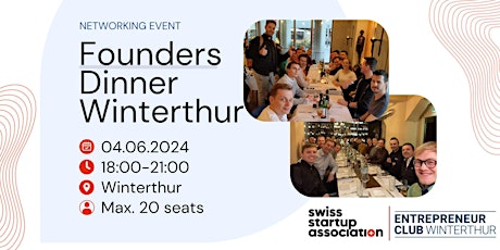 Primaire afbeelding van Founders Dinner Winterthur 04.06.2024