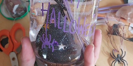 Spooky Half-Term Crafty Kids Upcycled Halloween Snow Globes Workshop at West Elm Westfield West London primary image