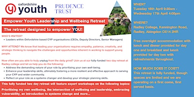 Primaire afbeelding van Empower Youth Leadership and Wellbeing Retreat