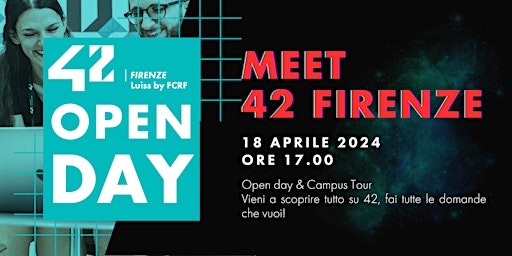Primaire afbeelding van Open Day & Campus Tour @ 42 Firenze