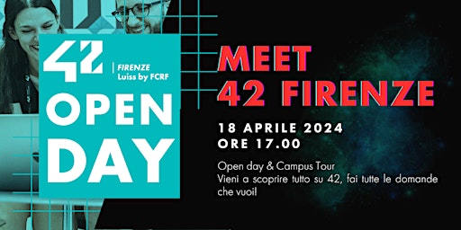 Immagine principale di Open Day & Campus Tour @ 42 Firenze 