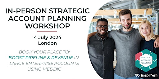 Image principale de Strategic Account Planning using MEDDIC  - LIVE IN LONDON