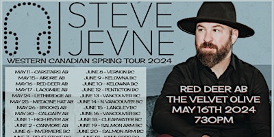 Immagine principale di Steve Jevne Western Canadian Spring Tour 2024 - Red Deer AB 