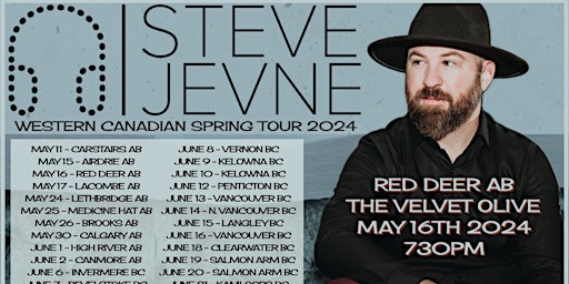 Imagem principal de Steve Jevne Western Canadian Spring Tour 2024 - Red Deer AB