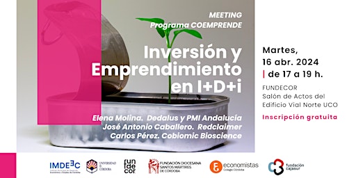 Imagem principal de Meeting: Inversión y Emprendimiento en I+D+i