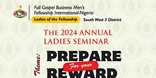 Imagem principal de 2024 FGBMFI SW3 - Annual Ladies Seminar