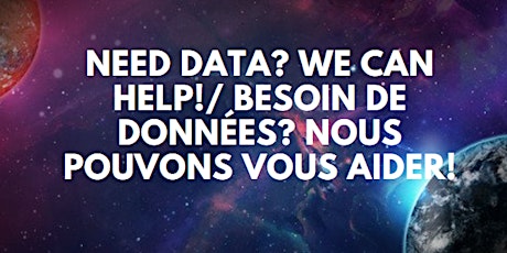 Need data? We can help!/ Besoin de données? Nous pouvons vous aider! primary image