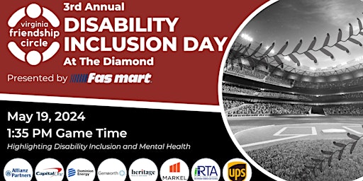 Hauptbild für Join VA Hands & Voices at Friendship Circle's Inclusion Day at the Diamond!