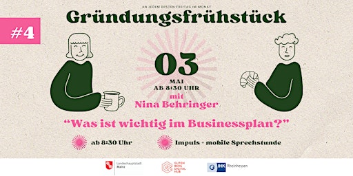 Imagem principal do evento Gründungsfrühstück Mainz #4 // Mai