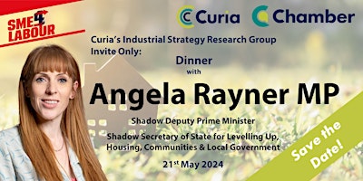 Imagen principal de Save the Date! Dinner with  Angela Rayner MP (Public)