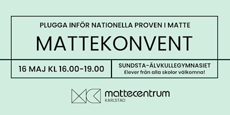 Imagen principal de Mattekonvent VT24 - Karlstad