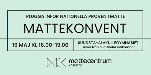 Imagem principal do evento Mattekonvent VT24 - Karlstad