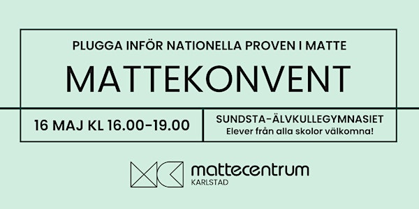 Mattekonvent VT24 - Karlstad