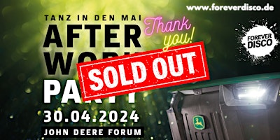 Imagen principal de AUSVERKAUFT TANZ IN DEN MAI AFTER WORK PARTY @ JOHN DEERE FORUM MANNHEIM