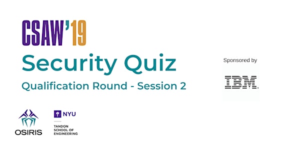 Security Quiz Qualification Round Session 2