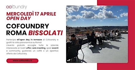 COFOUNDRY ROMA BISSOLATI | OPEN DAY 17 APRILE