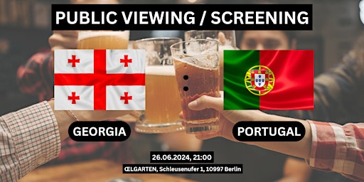 Primaire afbeelding van Public Viewing/Screening: Georgia vs. Portugal