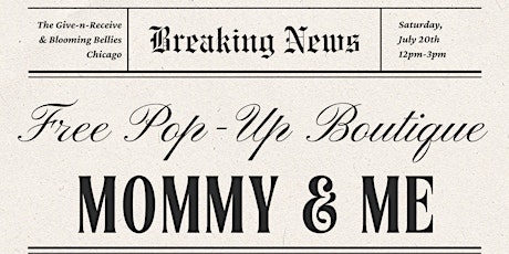 Mommy & Me: FREE Gently Used Clothing Pop-up Boutique