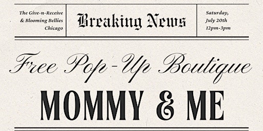 Mommy & Me: FREE Gently Used Clothing Pop-up Boutique primary image