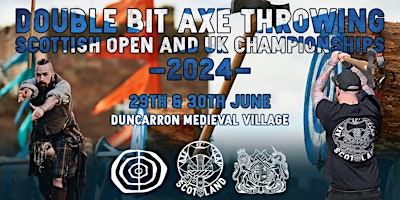 Primaire afbeelding van COMPETITOR REGISTRATION - Double Bit Axe Scottish Open and UK Championships