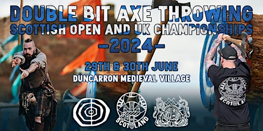 Primaire afbeelding van COMPETITOR REGISTRATION - Double Bit Axe Scottish Open and UK Championships