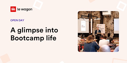 Hauptbild für Open day : A glimpse into Bootcamp life