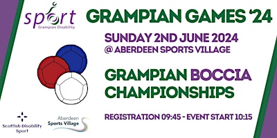 Grampian Games - Grampian Boccia Championships primary image