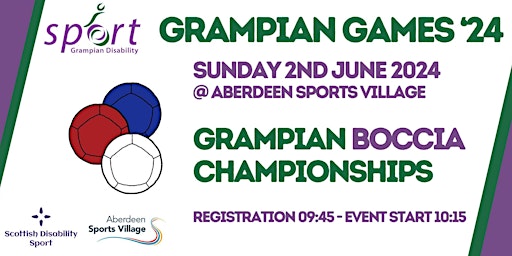 Image principale de Grampian Games - Grampian Boccia Championships