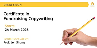 Primaire afbeelding van Certificate in Fundraising Copywriting (24th March 2025)