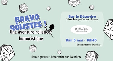 Imagem principal do evento Bravo les Rôlistes #4