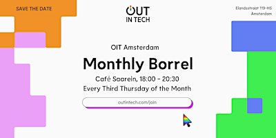 Image principale de Out in Tech Amsterdam | Third Thursdays