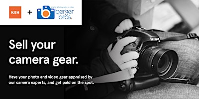 Imagem principal do evento Sell your camera gear (free event) at Berger Bros.