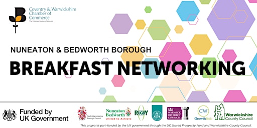 Primaire afbeelding van Nuneaton & Bedworth Borough Business Breakfast Networking