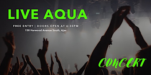 Live Aqua - Music concert  primärbild