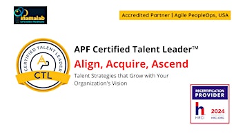 Imagen principal de APF Certified Talent Leader™(APF CTL™) Jul 24-25, 2024