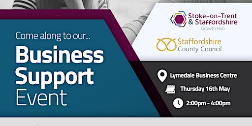 Imagem principal do evento Business Support Event - Lymedale Business Centre