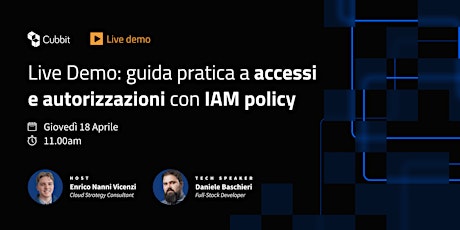 Live Demo: guida pratica a accessi e autorizzazioni con IAM policy