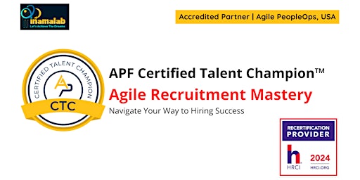 APF Certified Talent Champion™ (APF CTC™) Apr 26-27, 2024 primary image