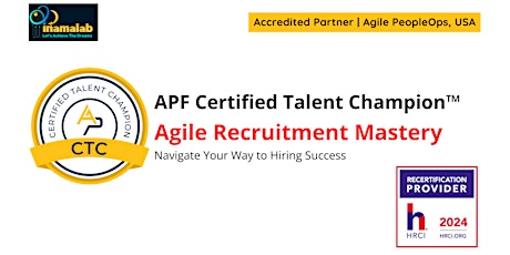APF Certified Talent Champion™ (APF CTC™) May 3-4, 2024