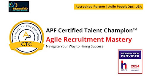 Immagine principale di APF Certified Talent Champion™ (APF CTC™) May 3-4, 2024 