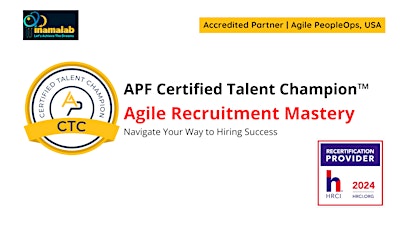 APF Certified Talent Champion™ (APF CTC™) May 17-18, 2024