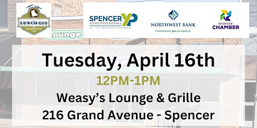 April Lunch Gig with Spencer Young Professionals primary image