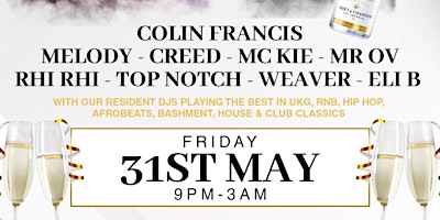 Primaire afbeelding van Glam Fridays At Bridgebar Launch-Colin Francis Special